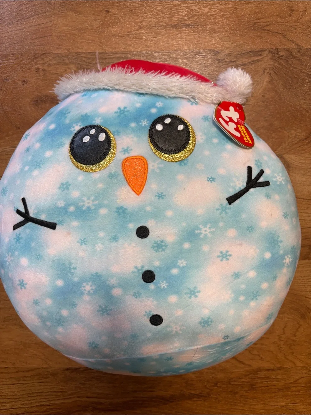 Squishmallows Brown Reindeer & Blue Snowman